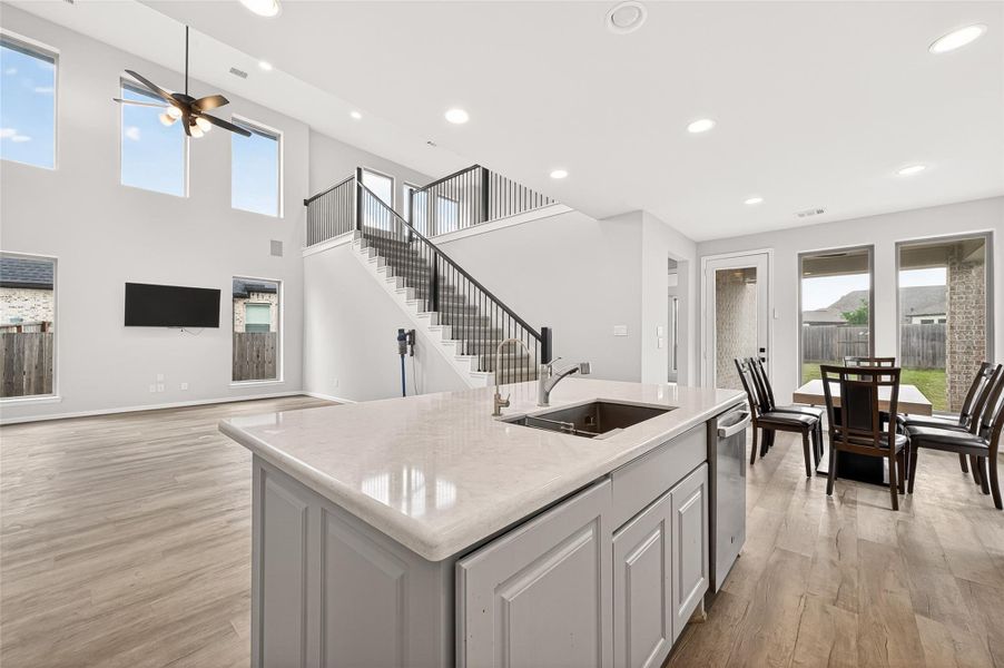 Furnished interior view inside a new home in Cane Island, Katy (Image 15).