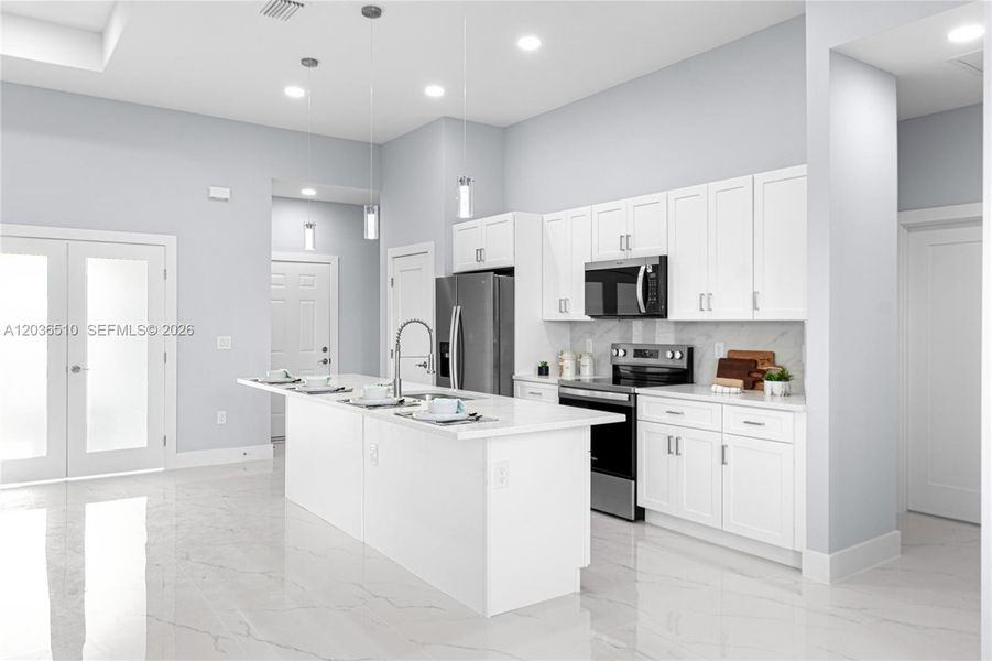 Furnished interior view inside a new home in , Lehigh Acres (Image 5).