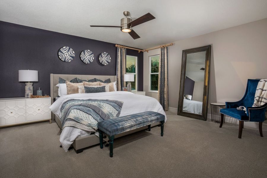 Representative furnished interior of a home built from the 2385 by KB Home in Cedar Crossings I, Haines City (Image 8). Representative furnished interior of a home built from the 2385 by KB Home in Cedar Crossings I, Haines City (Image 8).