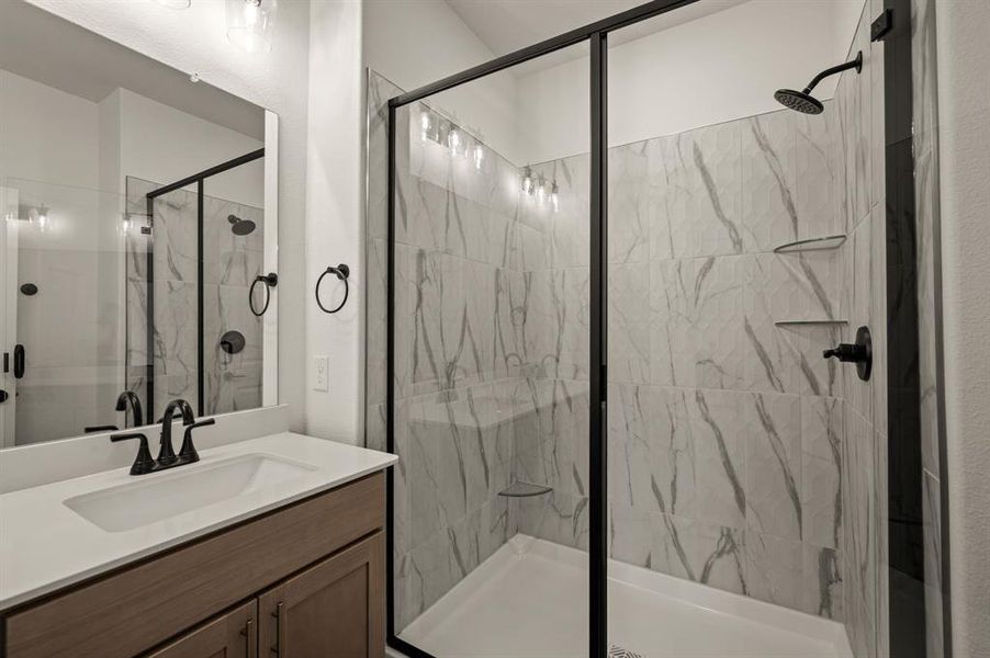 You'll find a lovely, spacious walk in shower in this dream owner's bath! You'll find a lovely, spacious walk in shower in this dream owner's bath!