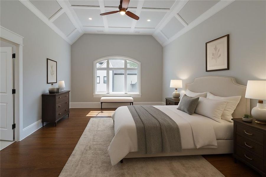 Furnished interior view inside a new home in , Roswell (Image 17).