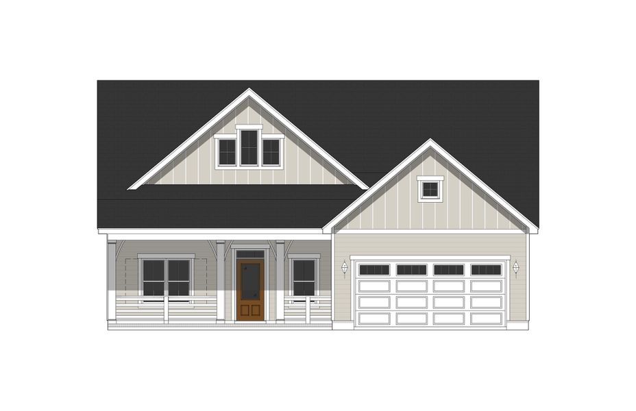 Representative exterior photo of a completed home built from the Ashton by Bill Clark Homes in Sidbury Landing, Wilmington, NC (Image 25).