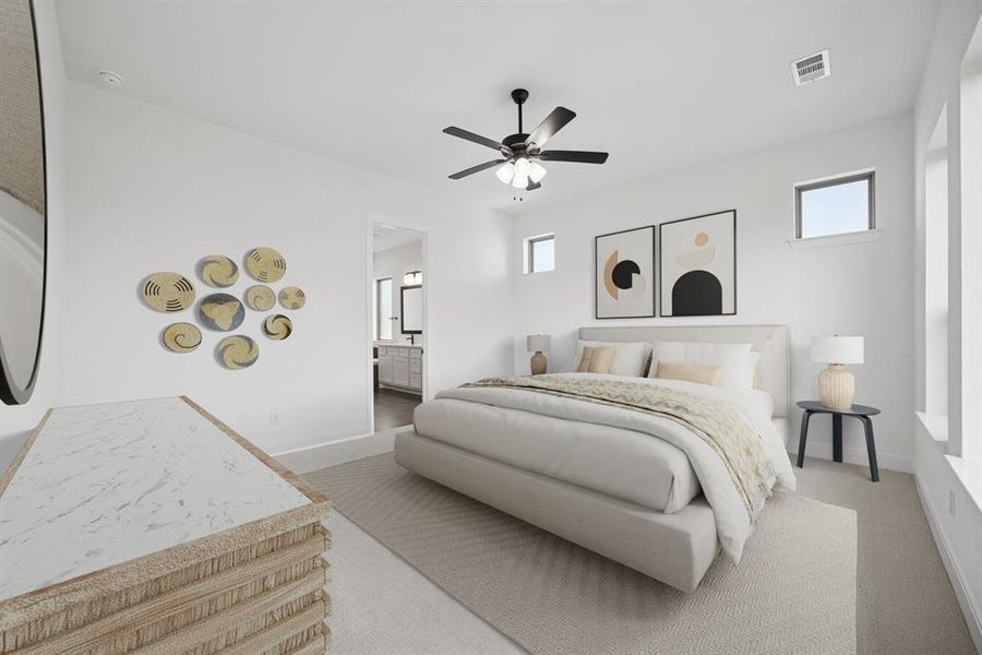 Furnished interior view inside a new home in Terraces – Classics, Rockwall (Image 15). Furnished interior view inside a new home in Terraces – Classics, Rockwall (Image 15).