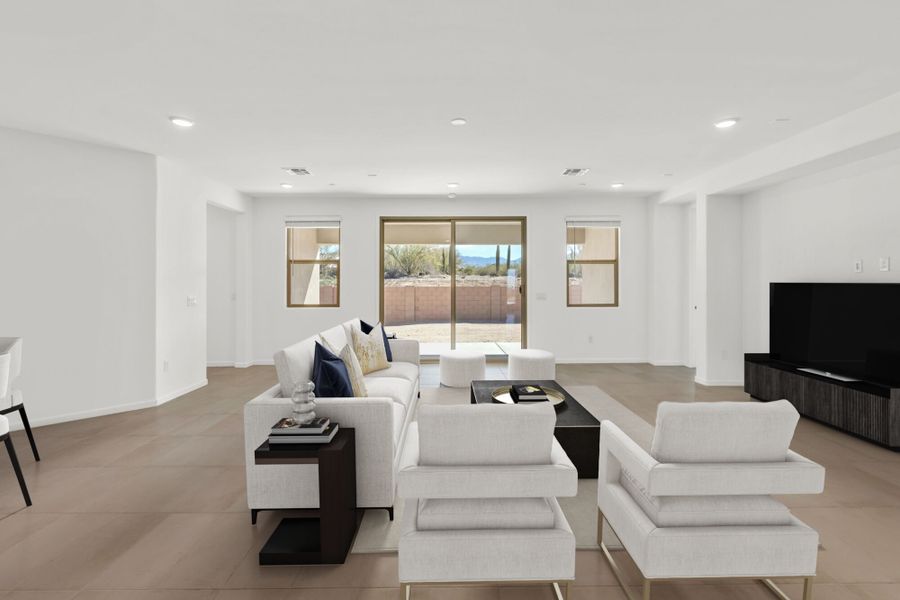 Furnished interior view inside a new home in Montelena, Marana (Image 4).