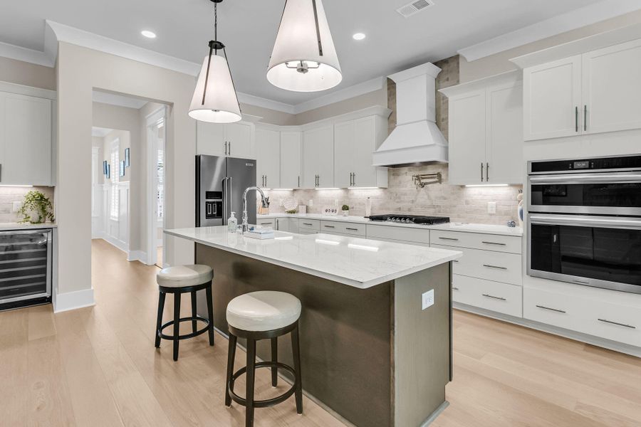 Furnished interior view inside a new home in Overlook at Copahee Sound, Awendaw (Image 8). Furnished interior view inside a new home in Overlook at Copahee Sound, Awendaw (Image 8).
