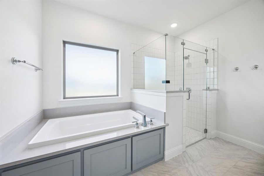 Furnished interior view inside a new home in The Reserve At Brock, Weatherford (Image 22).