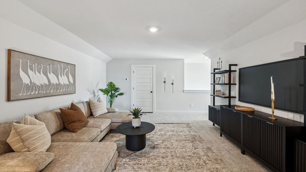 Representative furnished interior of a home built from the CLIFTON by D.R. Horton in Nexus South, Gallatin (Image 28).