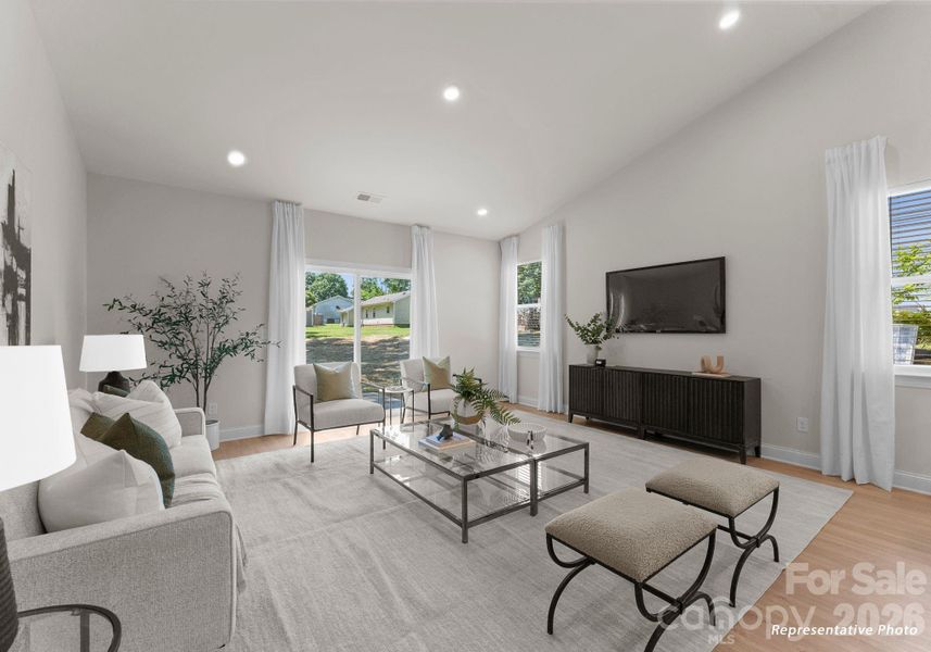 Furnished interior view inside a new home in , Charlotte (Image 28).