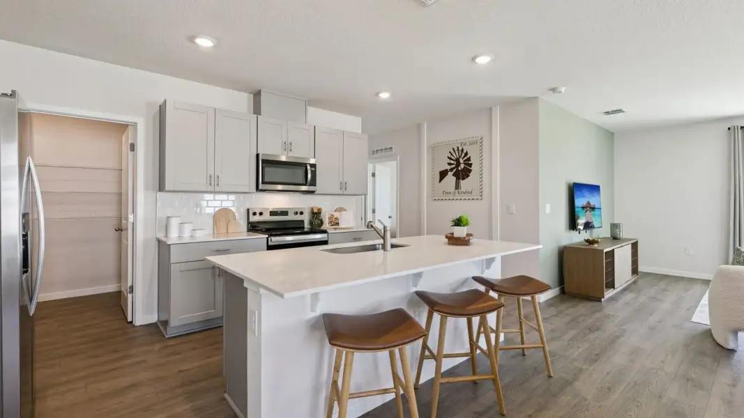 Furnished interior view inside a new home in Harmony West, St. Cloud (Image 6).