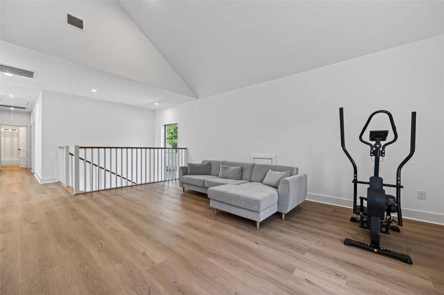 Furnished interior view inside a new home in , Conroe (Image 39).