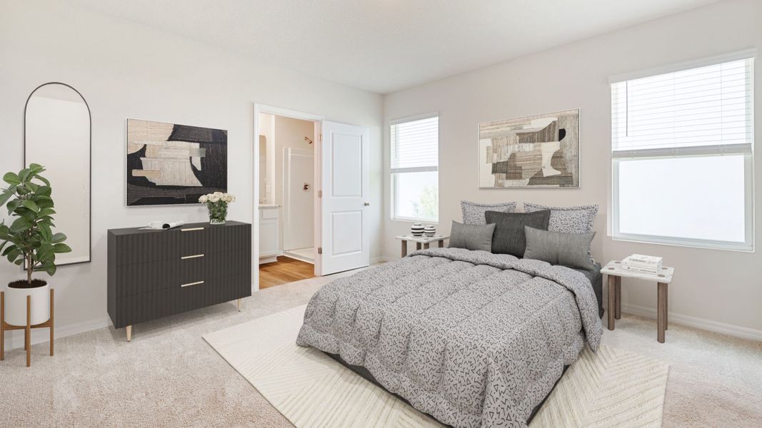 Furnished interior view inside a new home in Oakfield Trails, Parrish (Image 9).
