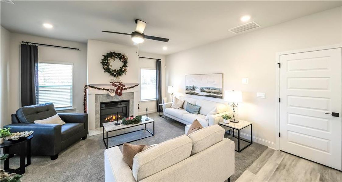 Furnished interior view inside a new home in Canterbury Villas, Carrollton (Image 10).