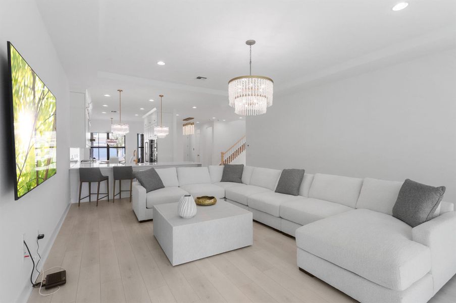 Furnished interior view inside a new home in Artistry Palm Beach, Palm Beach Gardens (Image 4).