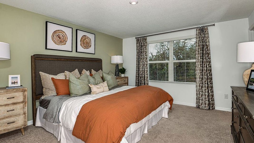 Representative furnished interior of a home built from the Marigold by Taylor Morrison in The Townhomes at Skye Ranch, Sarasota (Image 9).