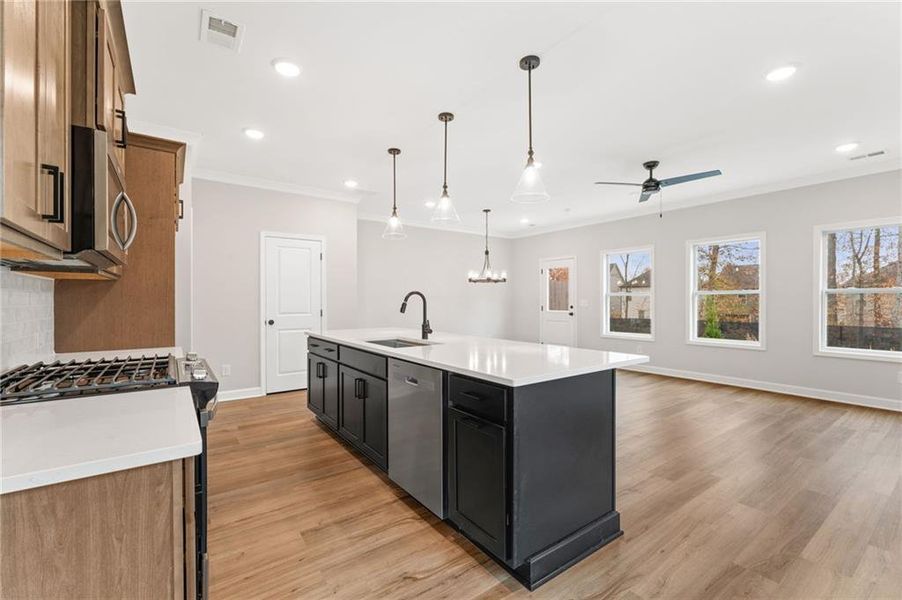 Furnished interior view inside a new home in Cherokee Township, Acworth (Image 11).