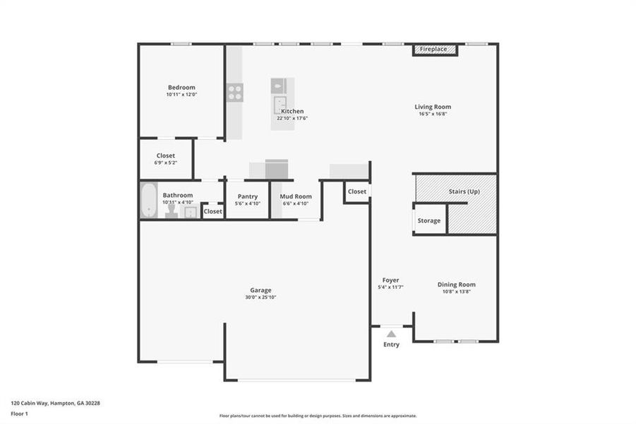 2D floor plan layout of this home in North Hampton, Hampton, GA (Image 6). 2D floor plan layout of this home in North Hampton, Hampton, GA (Image 6).