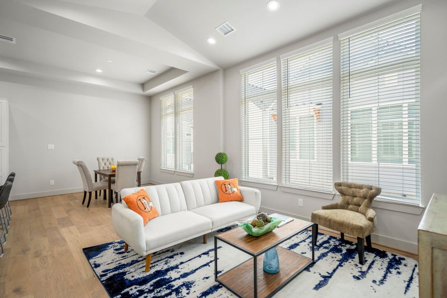 Furnished interior view inside a new home in , Houston (Image 10).