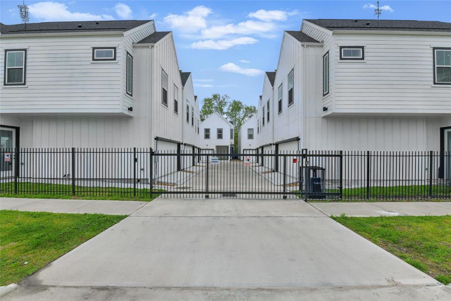 Exterior details and patio area of a home in , Houston (Image 26). Exterior details and patio area of a home in , Houston (Image 26).