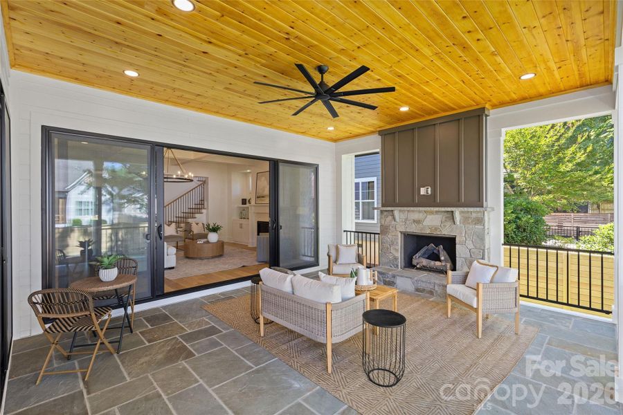 Exterior details and patio area of a home in , Charlotte (Image 31).