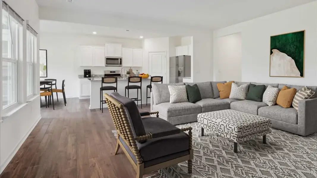 Furnished interior view inside a new home in Catlett Cove, Knoxville (Image 4).