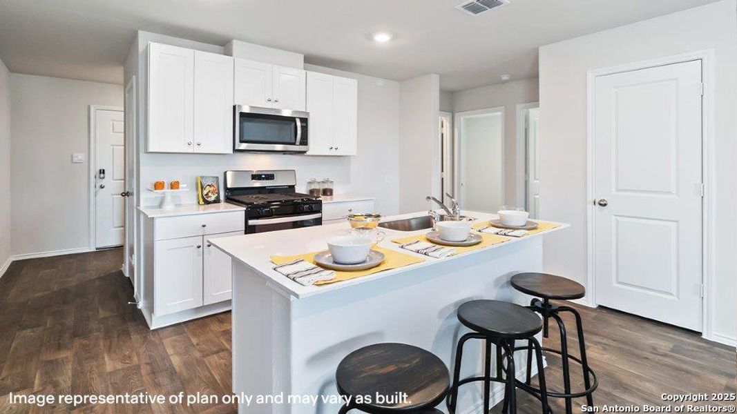 Furnished interior view inside a new home in Sereno Springs, Converse (Image 14). Furnished interior view inside a new home in Sereno Springs, Converse (Image 14).