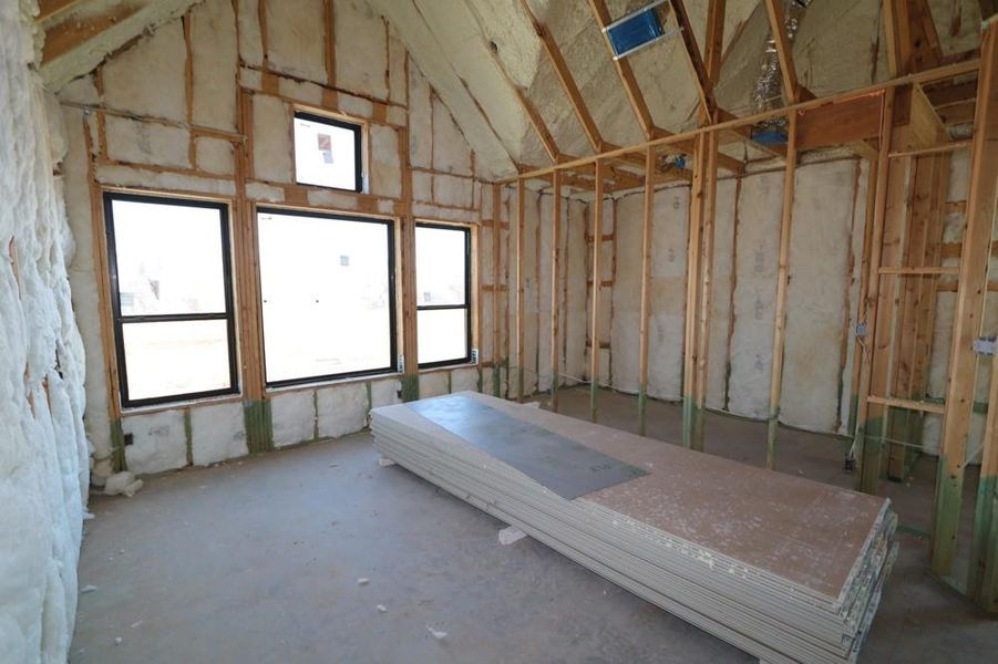 In-progress construction of a new home in Sienna 65' Homesites, Missouri City, TX (Image 6). In-progress construction of a new home in Sienna 65' Homesites, Missouri City, TX (Image 6).