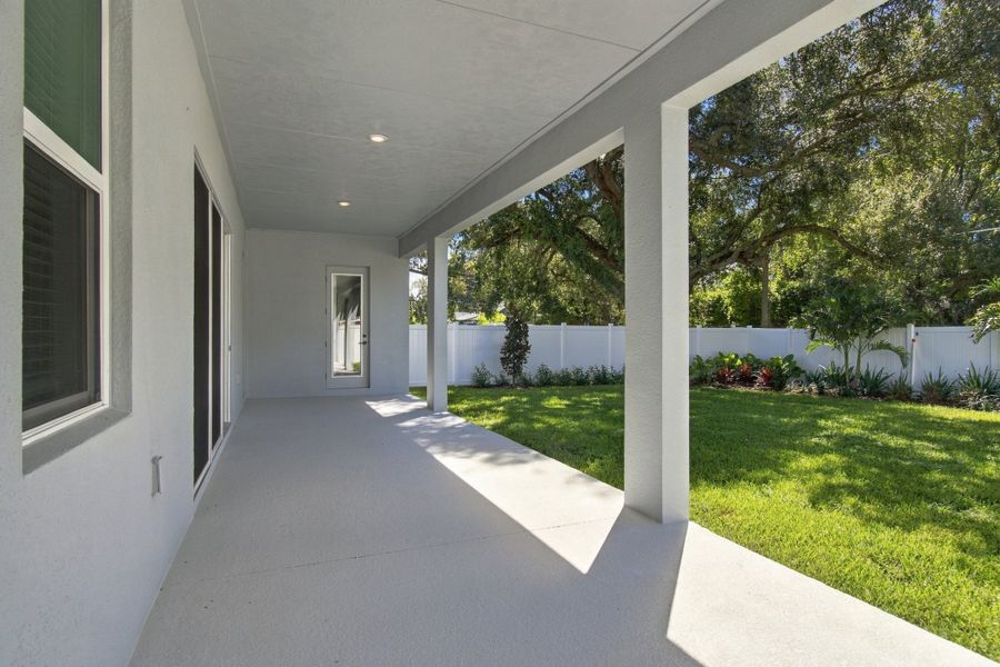 Exterior details and patio area of a home in South Tampa - Urban Collection, Tampa (Image 4).