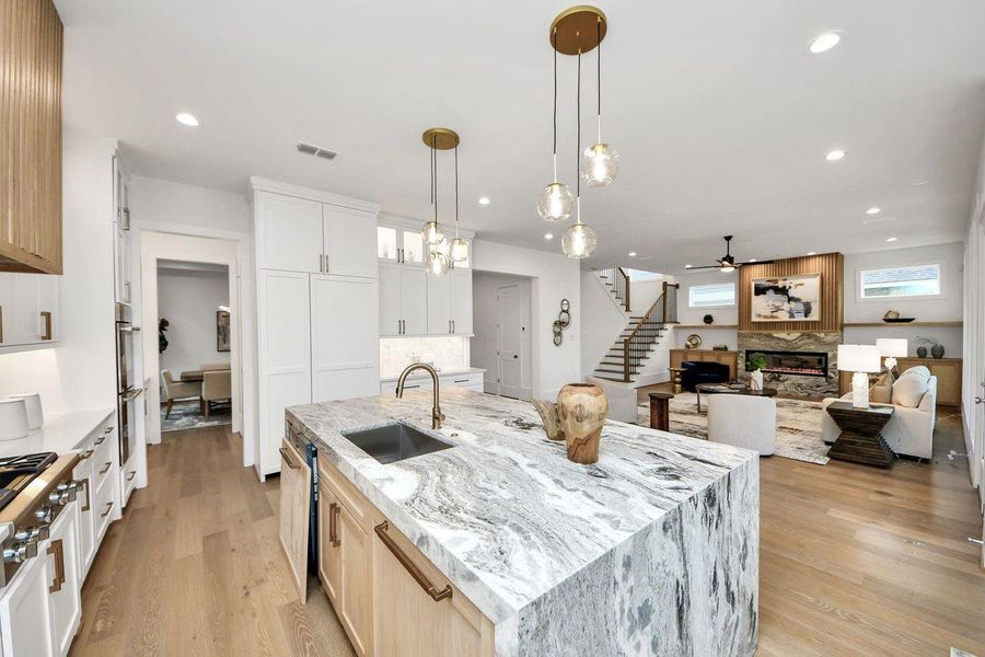 Furnished interior view inside a new home in , Houston (Image 29).