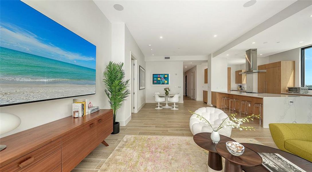 Furnished interior view inside a new home in , Sarasota (Image 26).