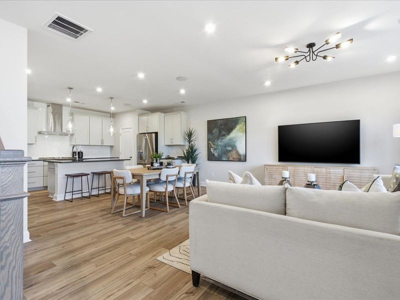 Furnished interior view inside a new home in Grahym at Southbridge, Fort Mill (Image 7).