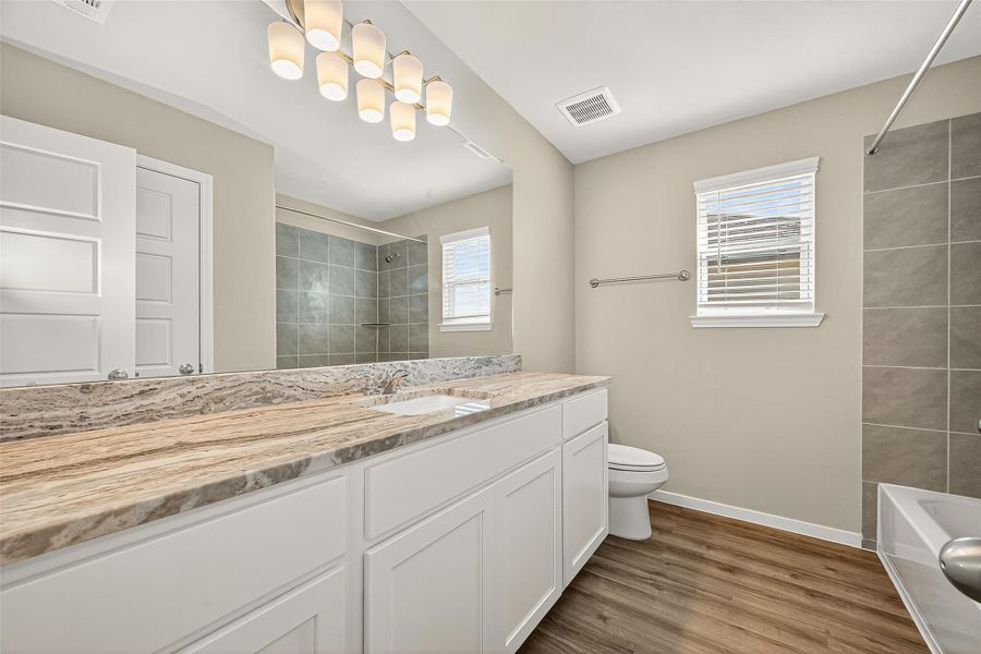 Furnished interior view inside a new home in Sunterra, Katy (Image 14). Furnished interior view inside a new home in Sunterra, Katy (Image 14).