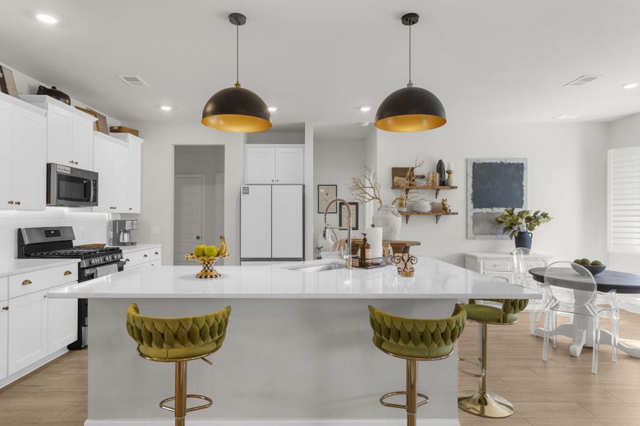 Furnished interior view inside a new home in Sweetgrass at Summers Corner, Summerville (Image 14).