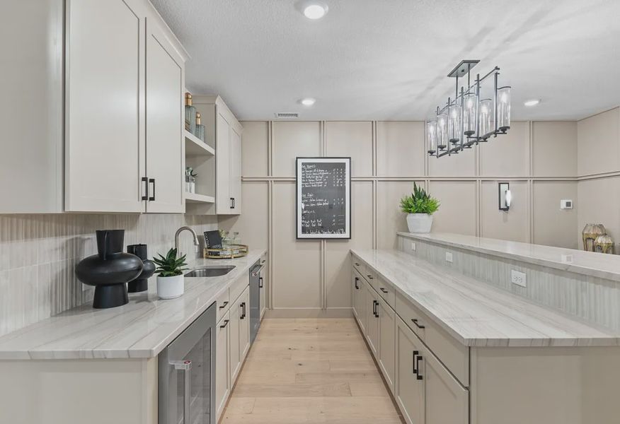 Pemberly Model Finished Basement Wet Bar - 18 of 28