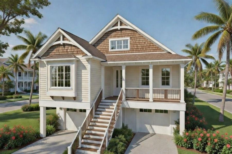 Front exterior of a new home in , Tampa, FL, highlighting curb appeal (Image 7).