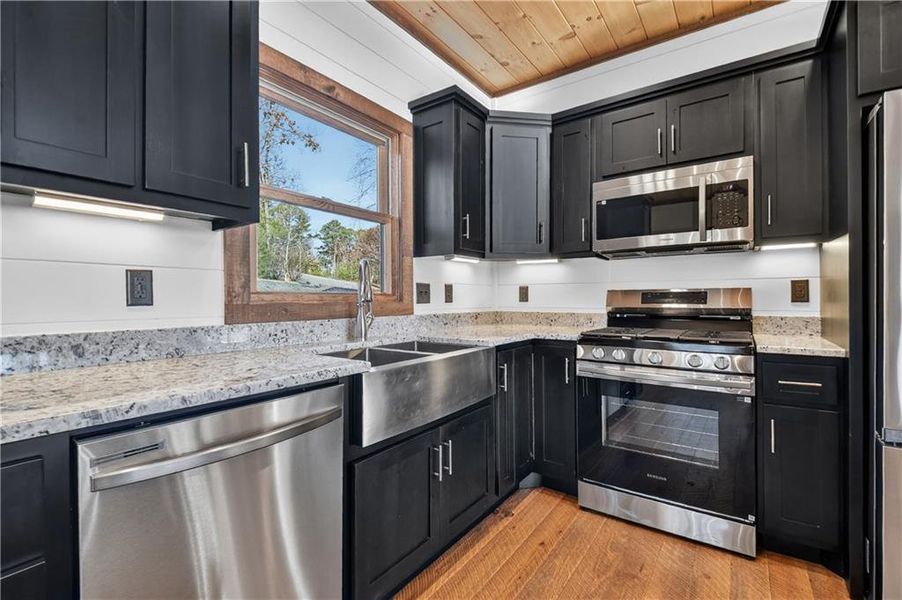 Furnished interior view inside a new home in , Ellijay (Image 12).