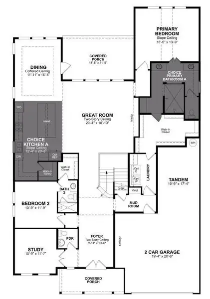 2D floor plan layout of this home in Legacy, League City, TX (Image 2). 2D floor plan layout of this home in Legacy, League City, TX (Image 2).