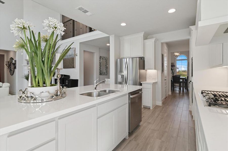 Furnished interior view inside a new home in , Little Elm (Image 23).