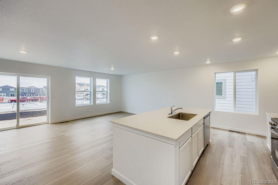 Furnished interior view inside a new home in Copper Chase: The Celestial Collection, Colorado Springs (Image 7).