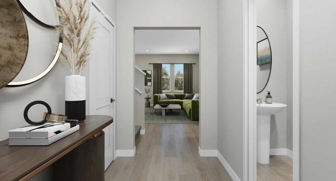 Representative furnished interior of a home built from the Glacier by Taylor Morrison in Lake Bluff, Greeley (Image 5).