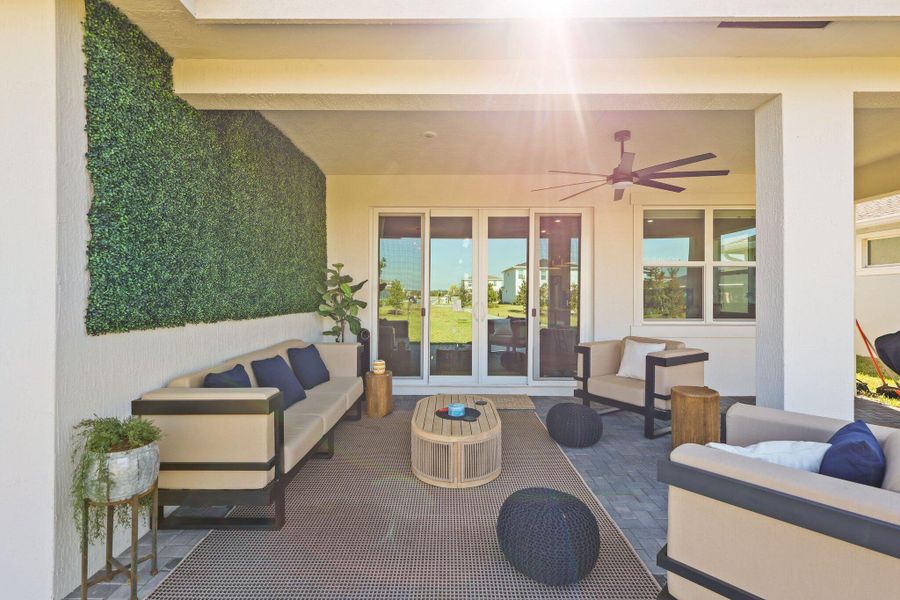 Exterior details and patio area of a home in , Loxahatchee (Image 29).