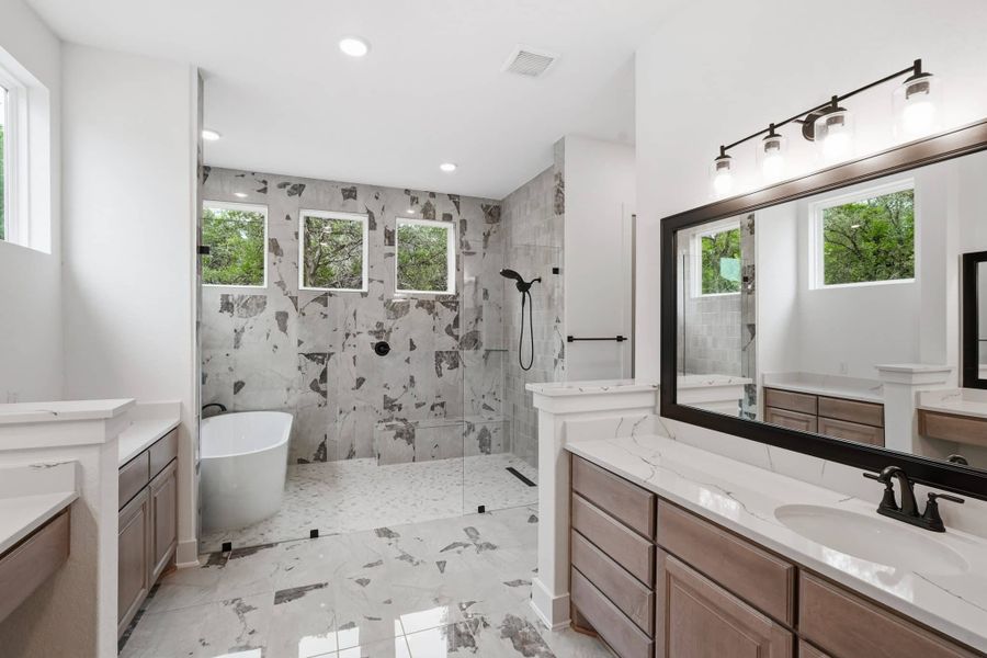 Representative furnished interior of a home built from the Grant by Chesmar Homes in Heimer Estates at Garden Ridge, San Antonio (Image 8).