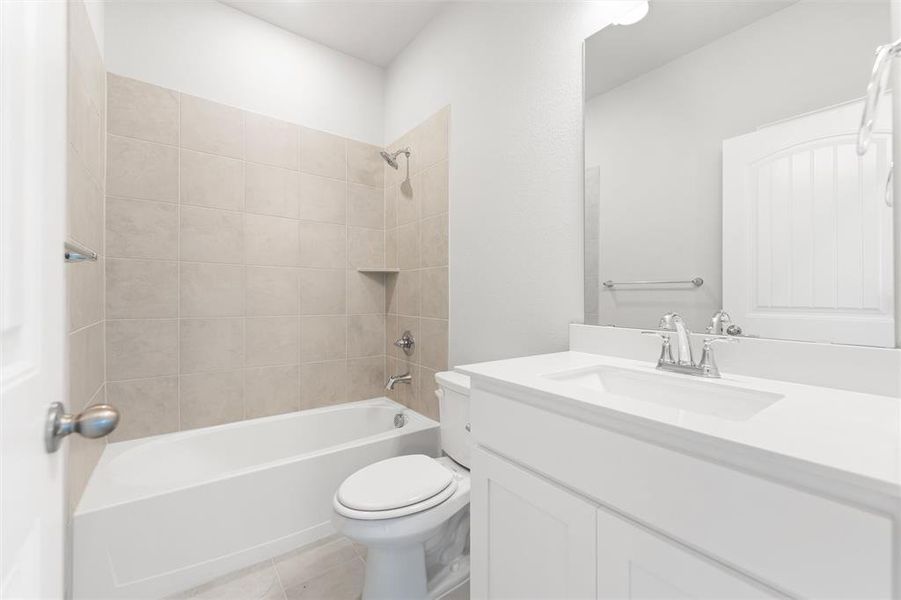 Furnished interior view inside a new home in Clear Sky Addition, Valley View (Image 12). Furnished interior view inside a new home in Clear Sky Addition, Valley View (Image 12).