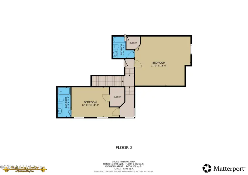 2D floor plan layout of this home in , St. Augustine, FL (Image 5). 2D floor plan layout of this home in , St. Augustine, FL (Image 5).
