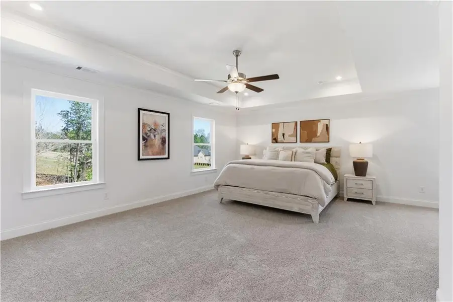 Furnished interior view inside a new home in The Estates at Hurricane Pointe, Douglasville (Image 16).