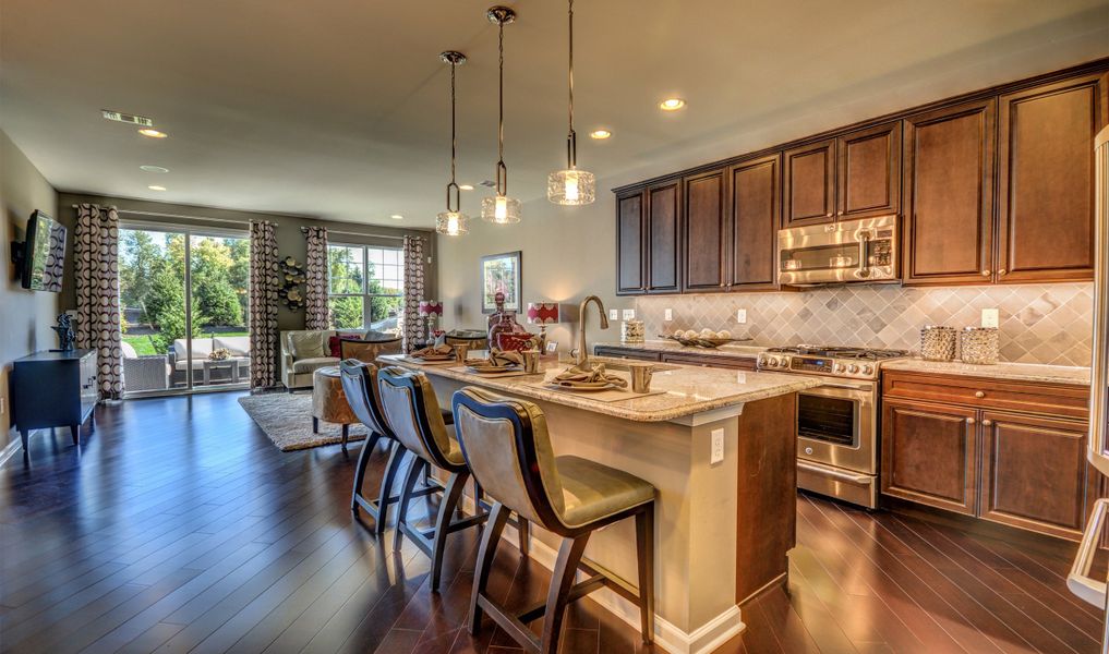 Kitchen with ample cabinet space