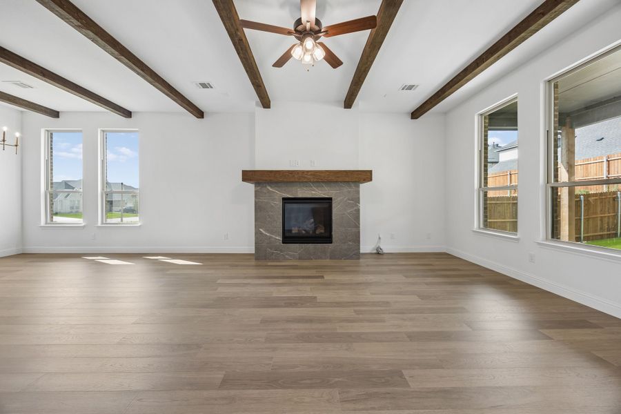 Spacious, unfurnished interior of a new home in Country Lakes, Denton (Image 21). Spacious, unfurnished interior of a new home in Country Lakes, Denton (Image 21).