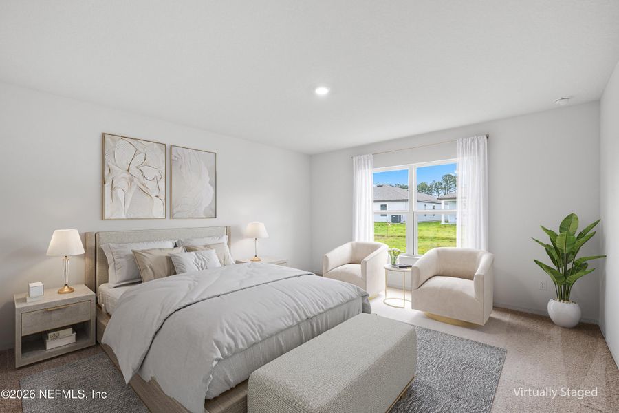 Furnished interior view inside a new home in Westport Landing, Jacksonville (Image 10).