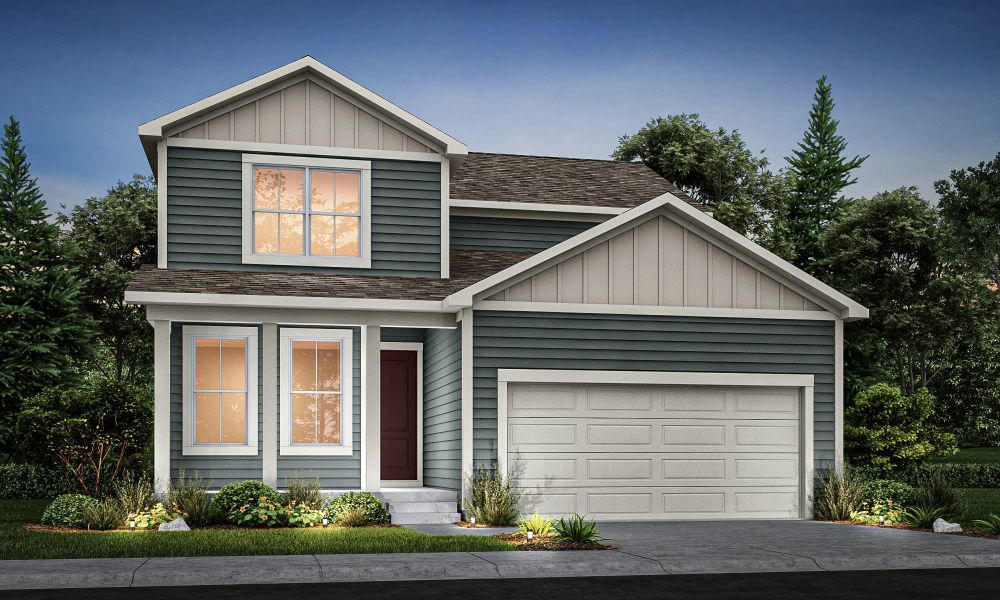 Representative exterior photo of a completed home built from the Elm by View Homes in Aspen Ranch, Fountain, CO (Image 2).