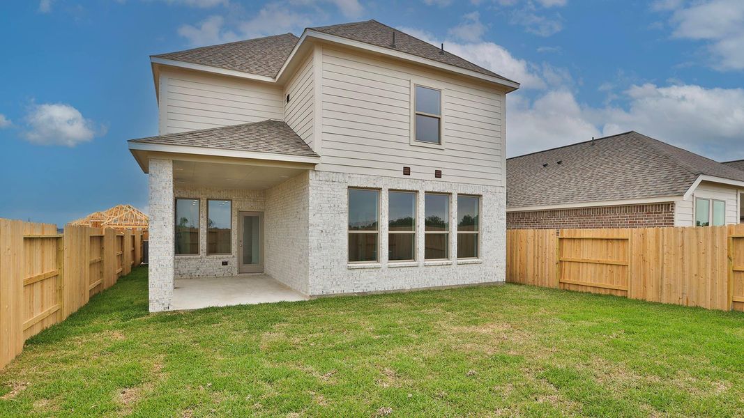 Exterior details and patio area of a home in The Grand Prairie, Hockley (Image 2). Exterior details and patio area of a home in The Grand Prairie, Hockley (Image 2).