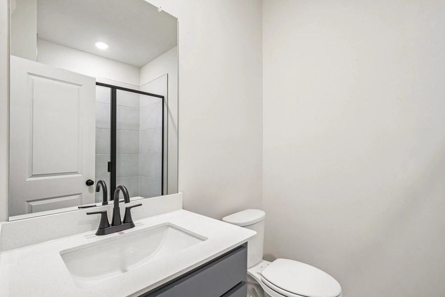 Guest Bathroom featuring AW Collection® Minimalist Guest Bathroom featuring AW Collection® Minimalist